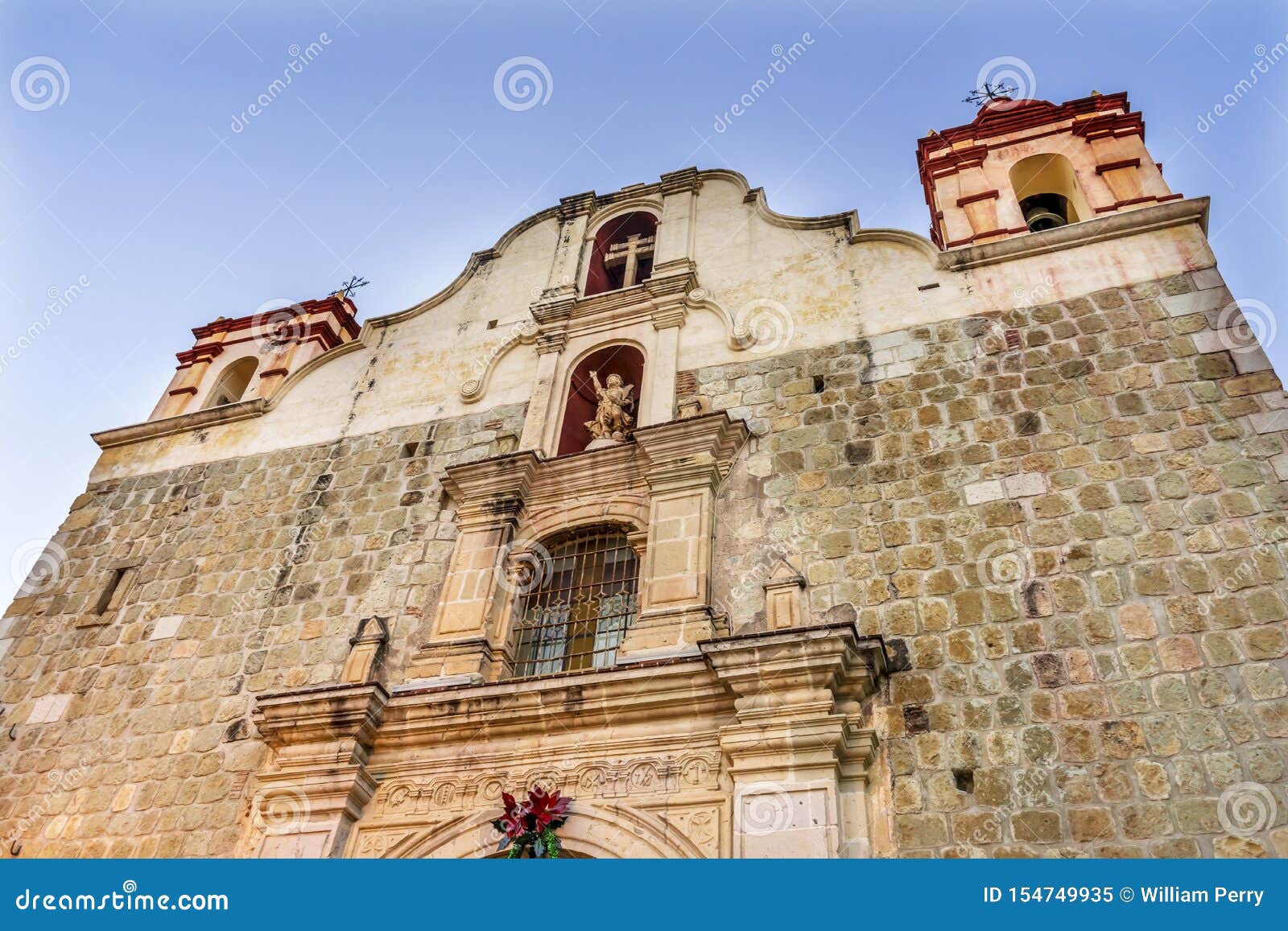 facade outside church precious blood christ church oaxaca mexico