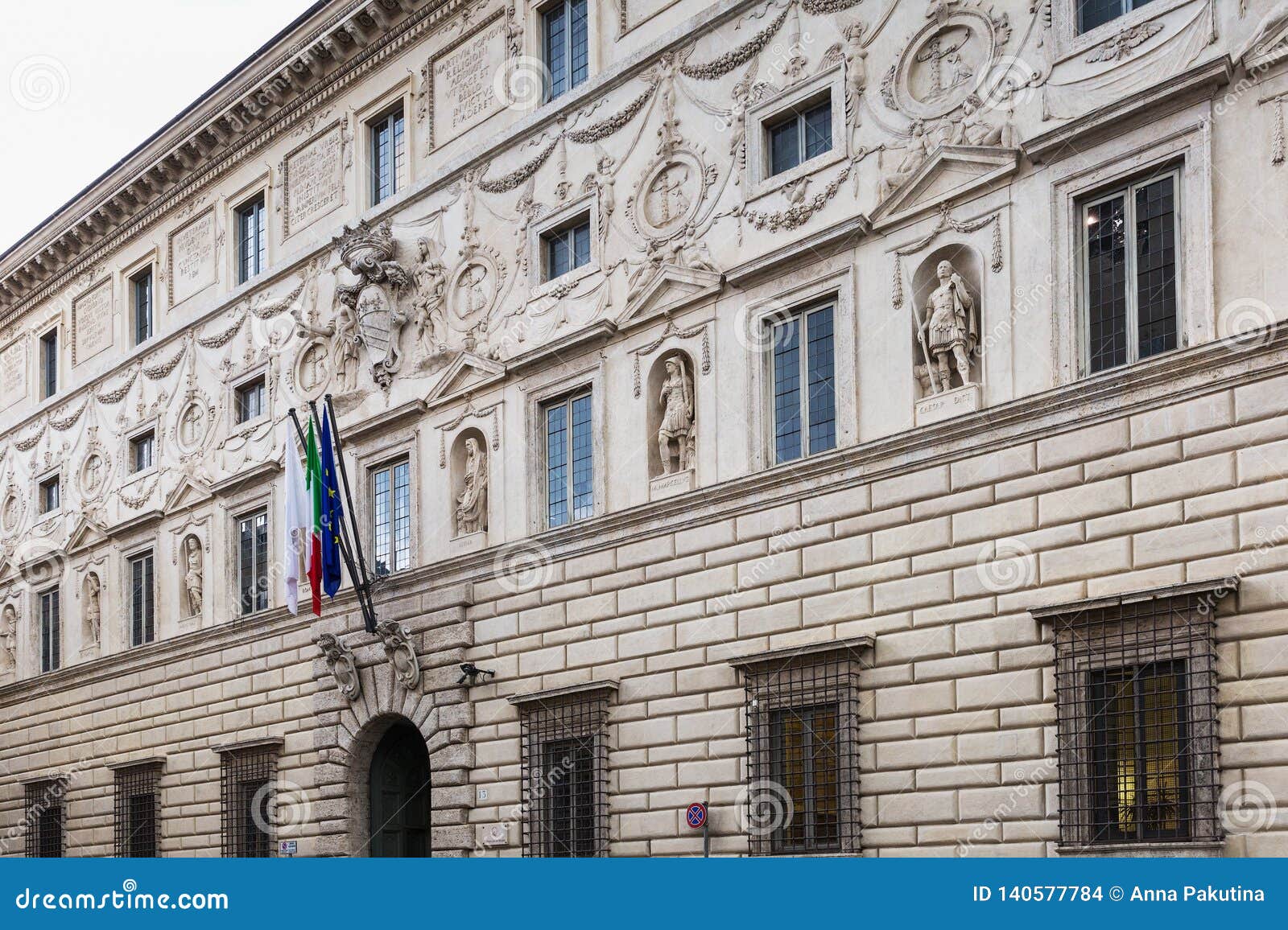 Palazzo Spada Forced Perspective Gallery By Francesco Borromini Royalty ...