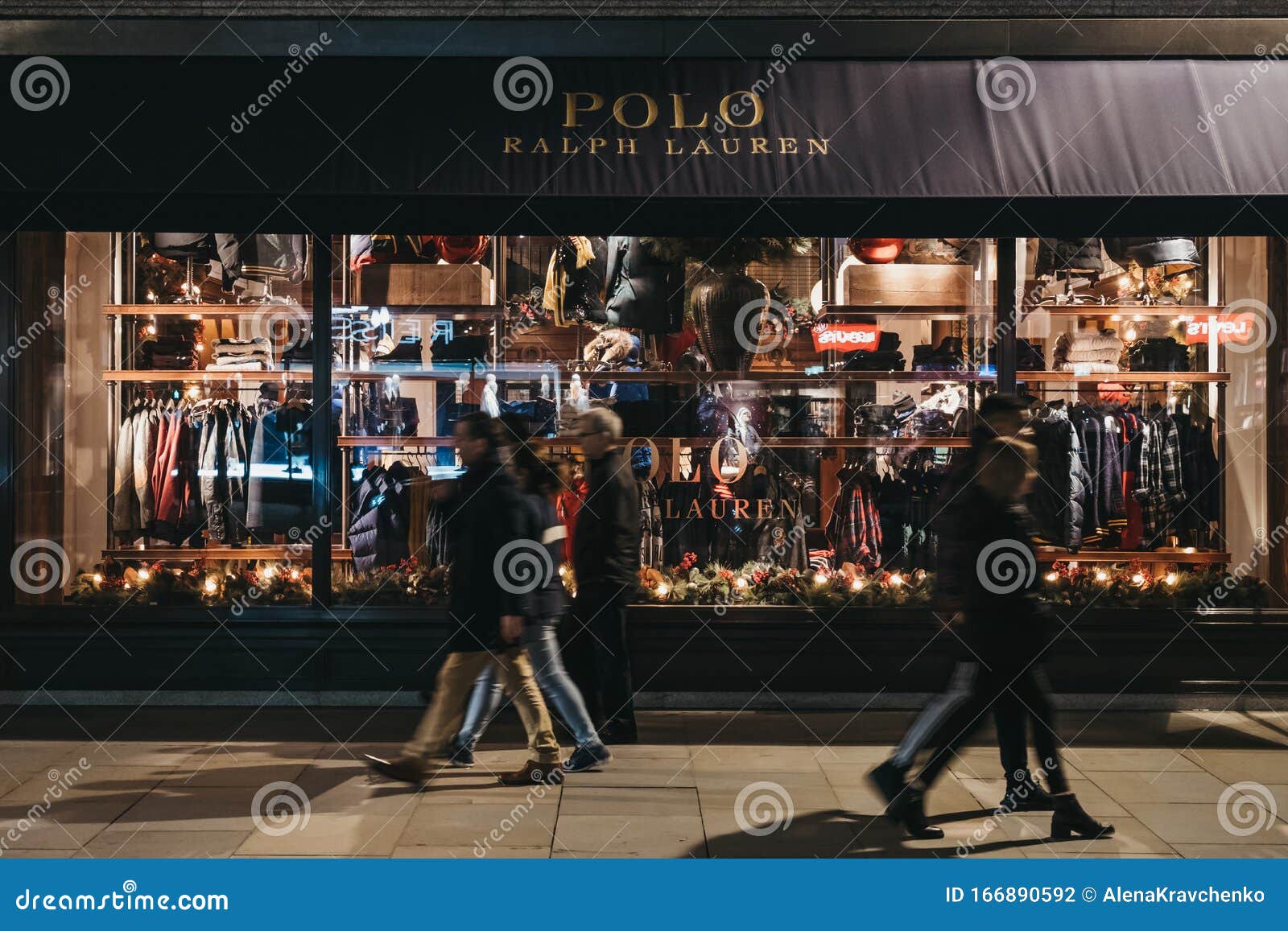 Facade of Polo Ralph Lauren Shop on Regent Street, London, UK, in the ...