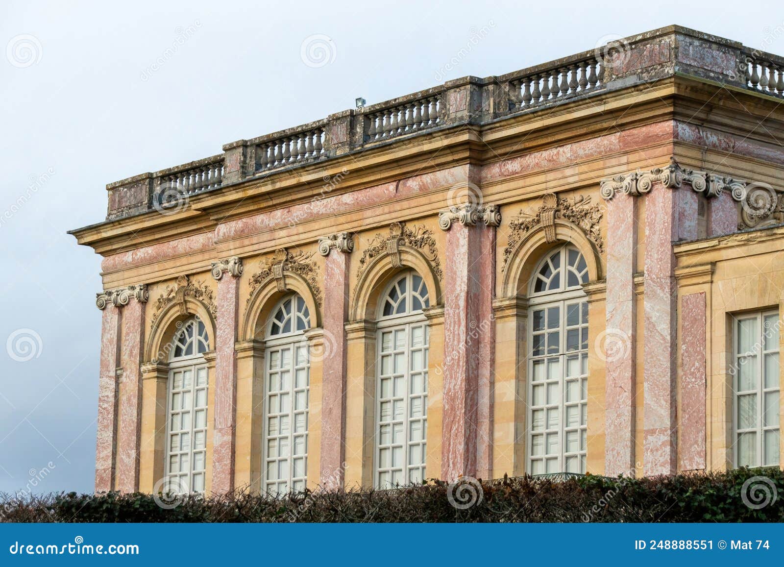 Facade of the Royal Castle of Versailles Stock Image Image of ruin