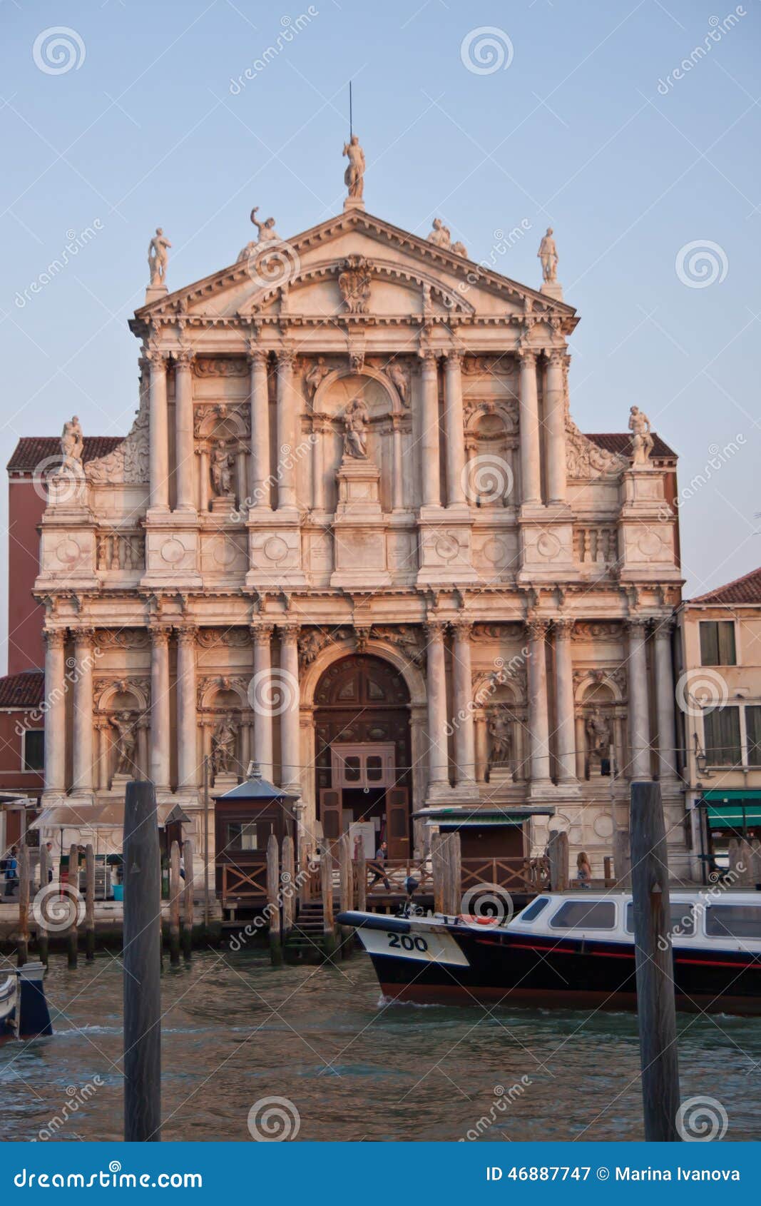 facade of venetian church