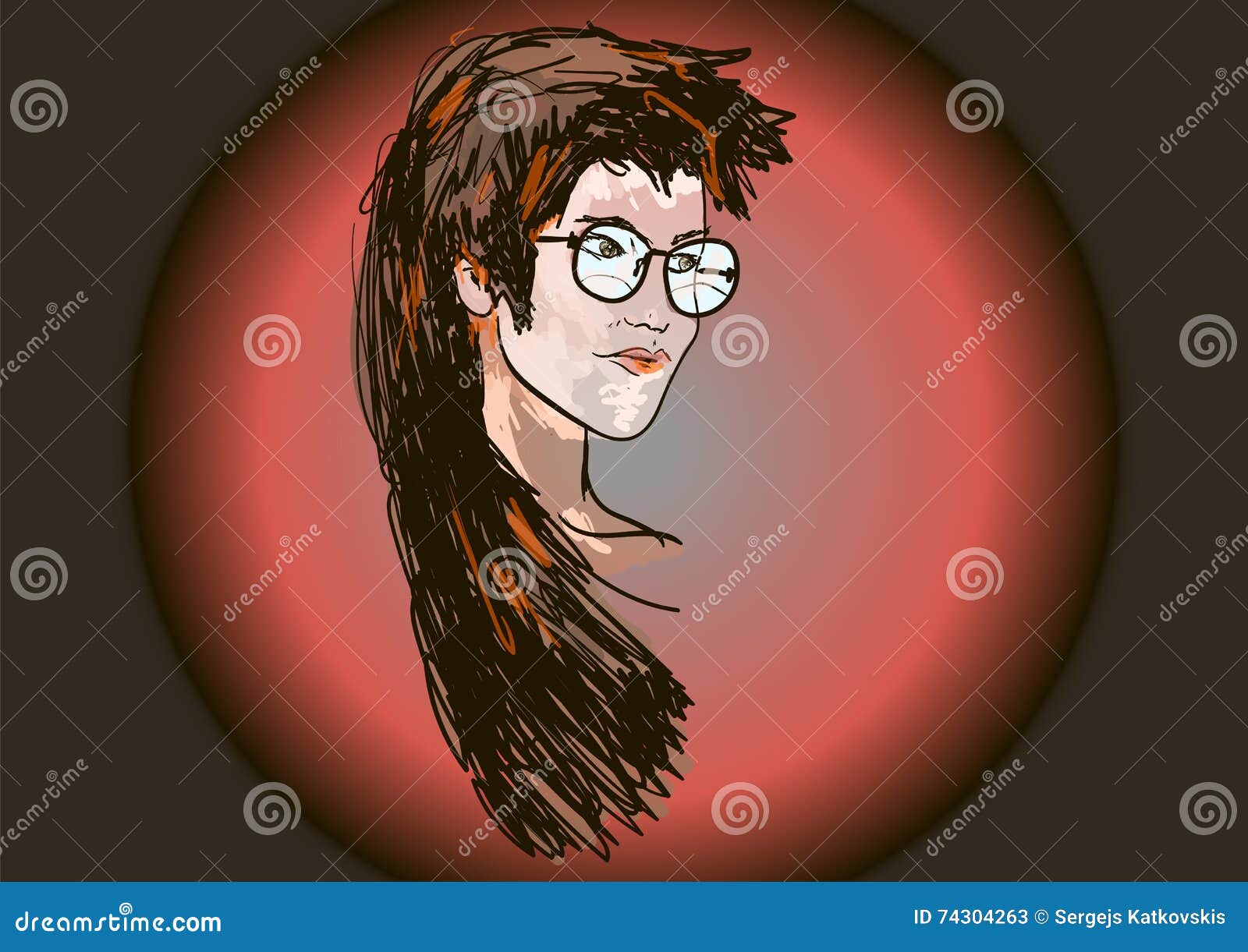 Face stock illustration. Illustration of people, beauty - 74304263