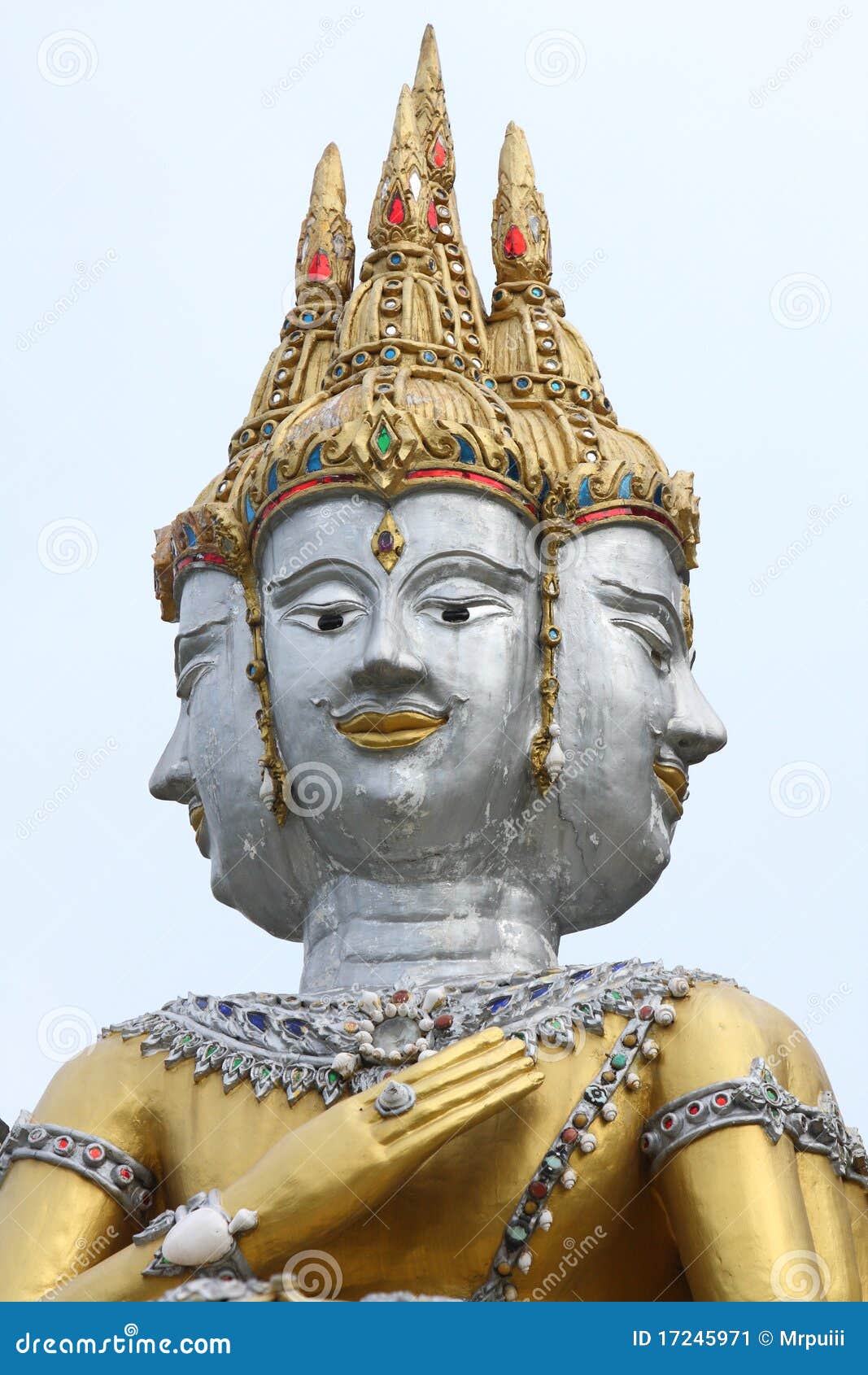 Face Of Brahma. Stock Image - Image: 17245971