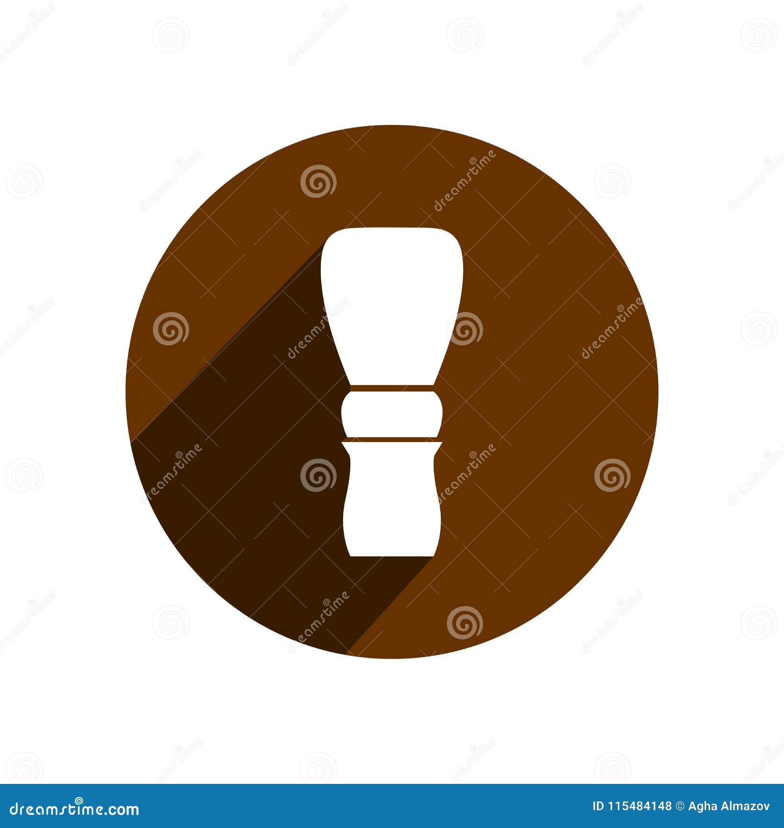 Face brush icon stock illustration. Illustration of care 115484148