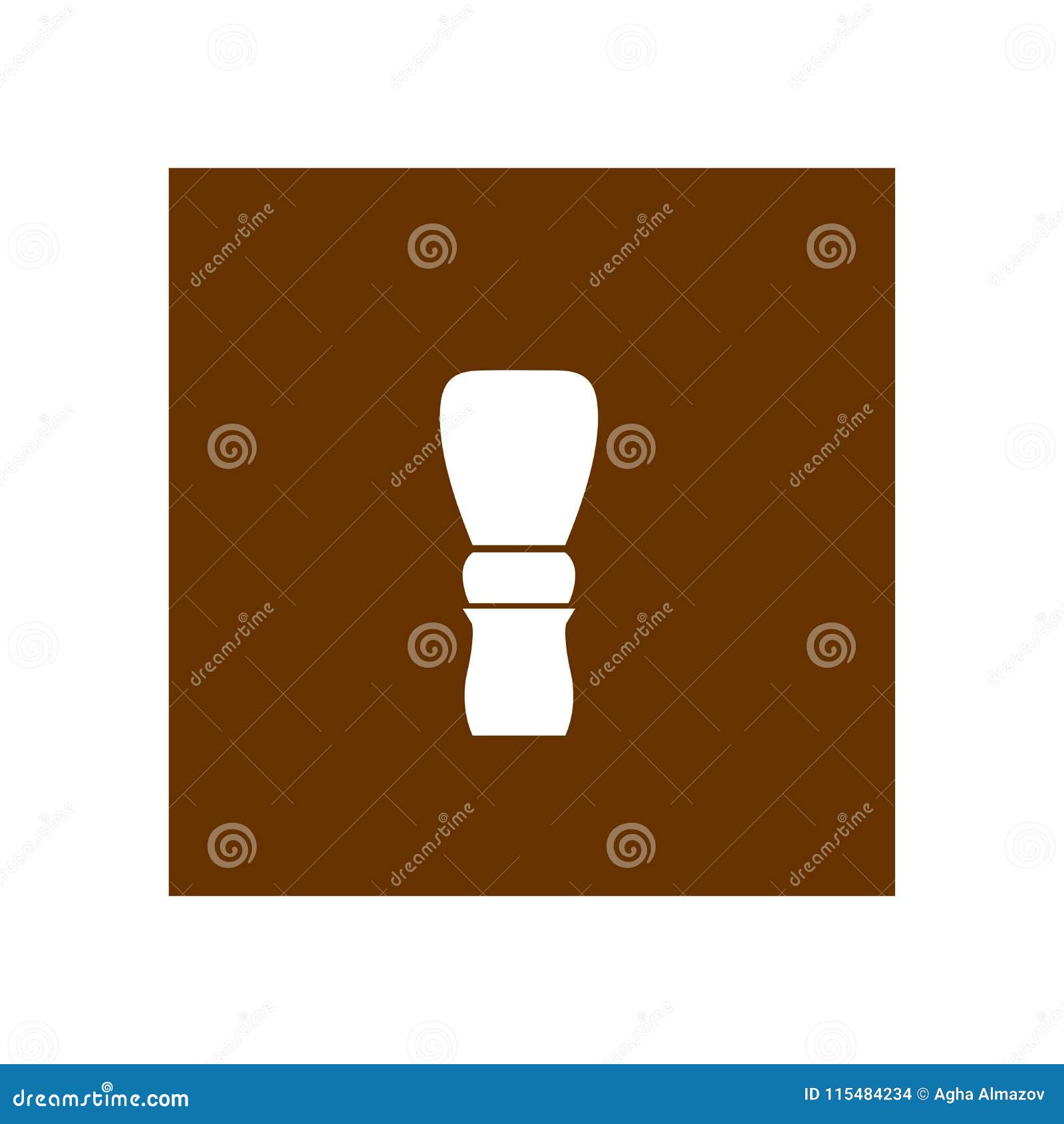 Face brush icon stock illustration. Illustration of salon 115484234