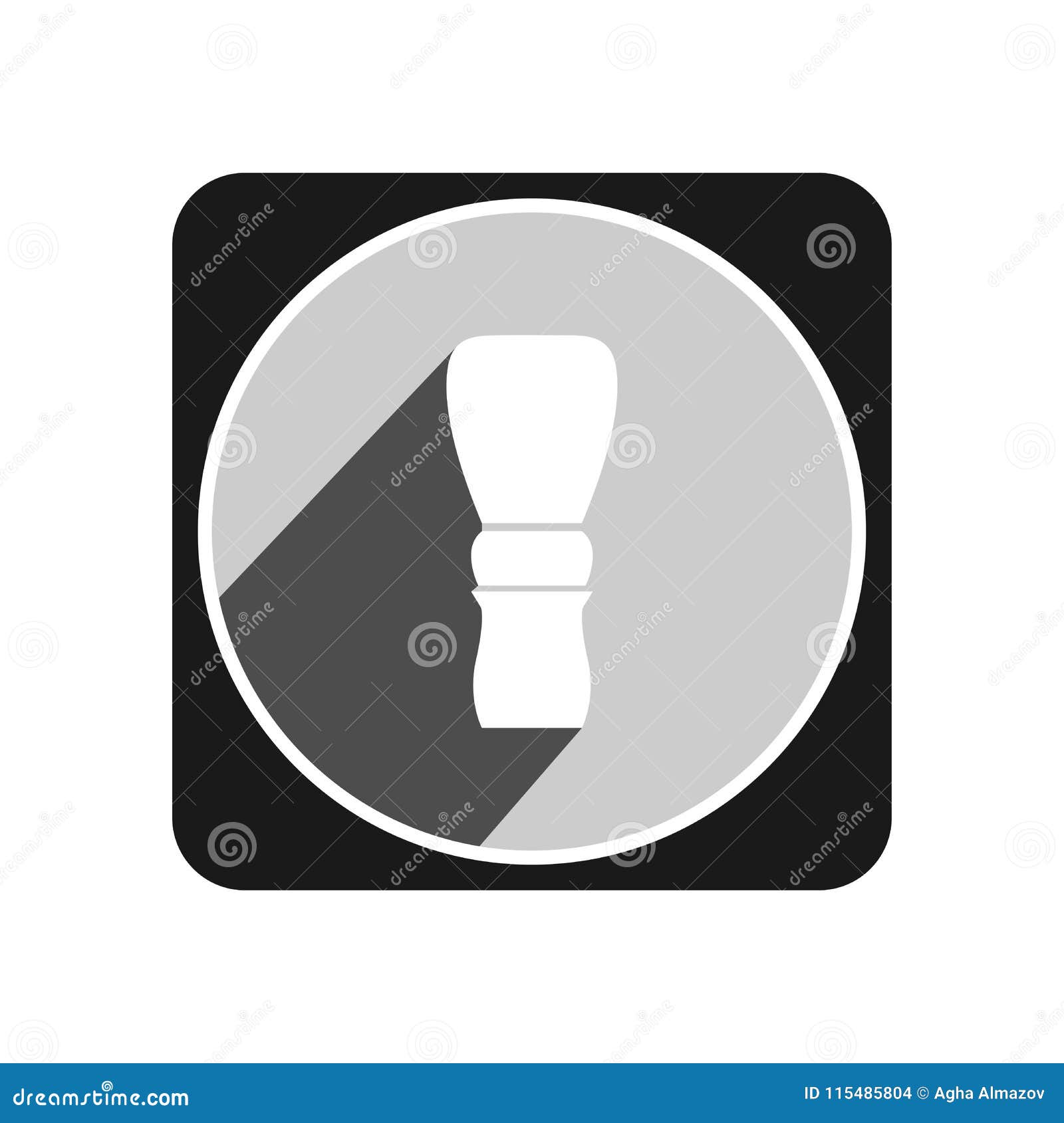 Face brush icon stock illustration. Illustration of grunge 115485804
