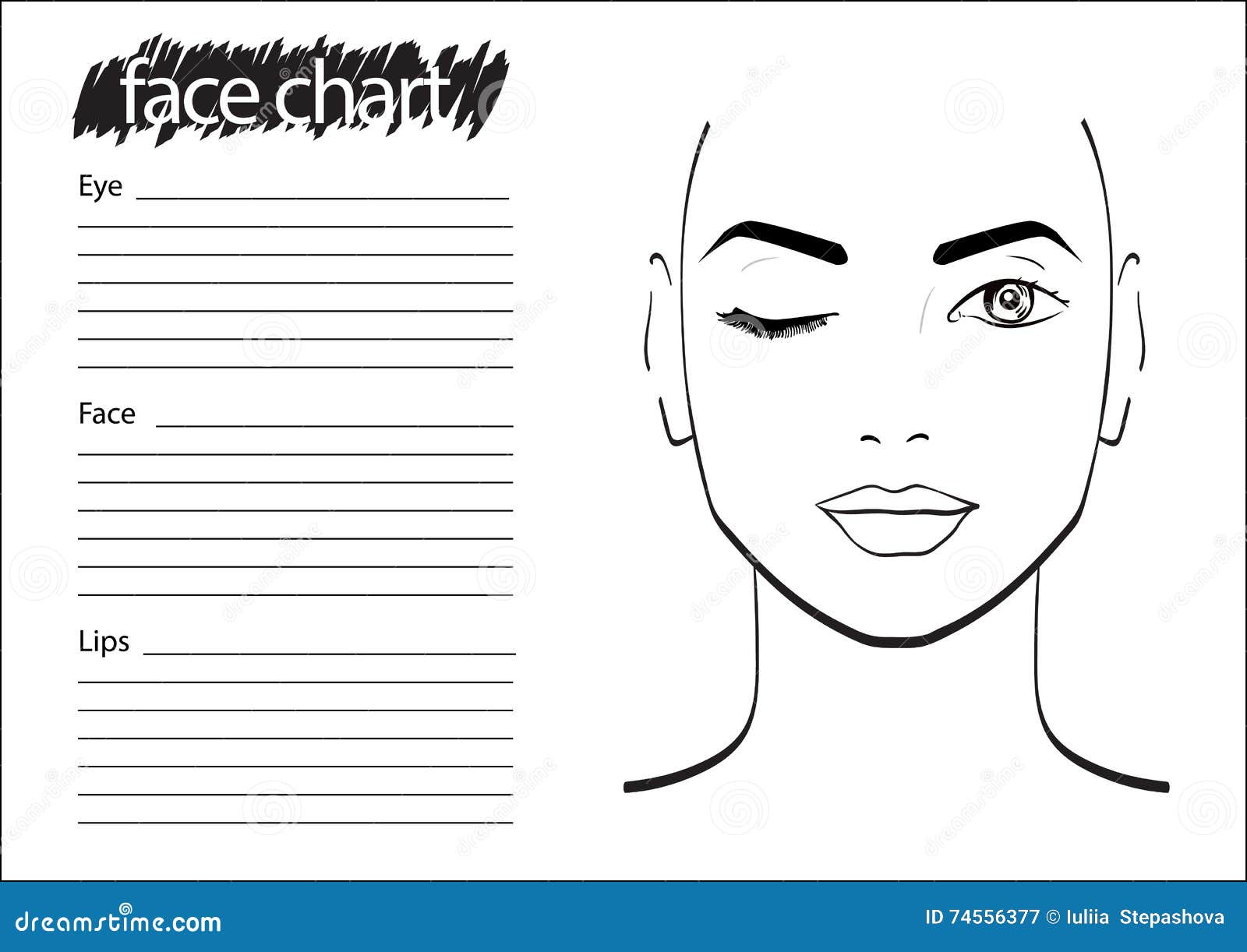 Face Chart Brown