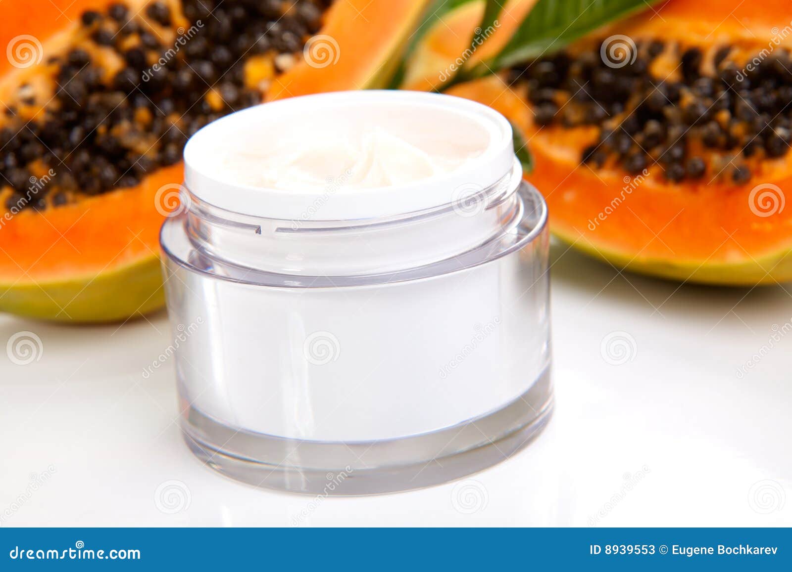 Face Cream and Fresh Papaya Stock Image Image of antioxidant, facial
