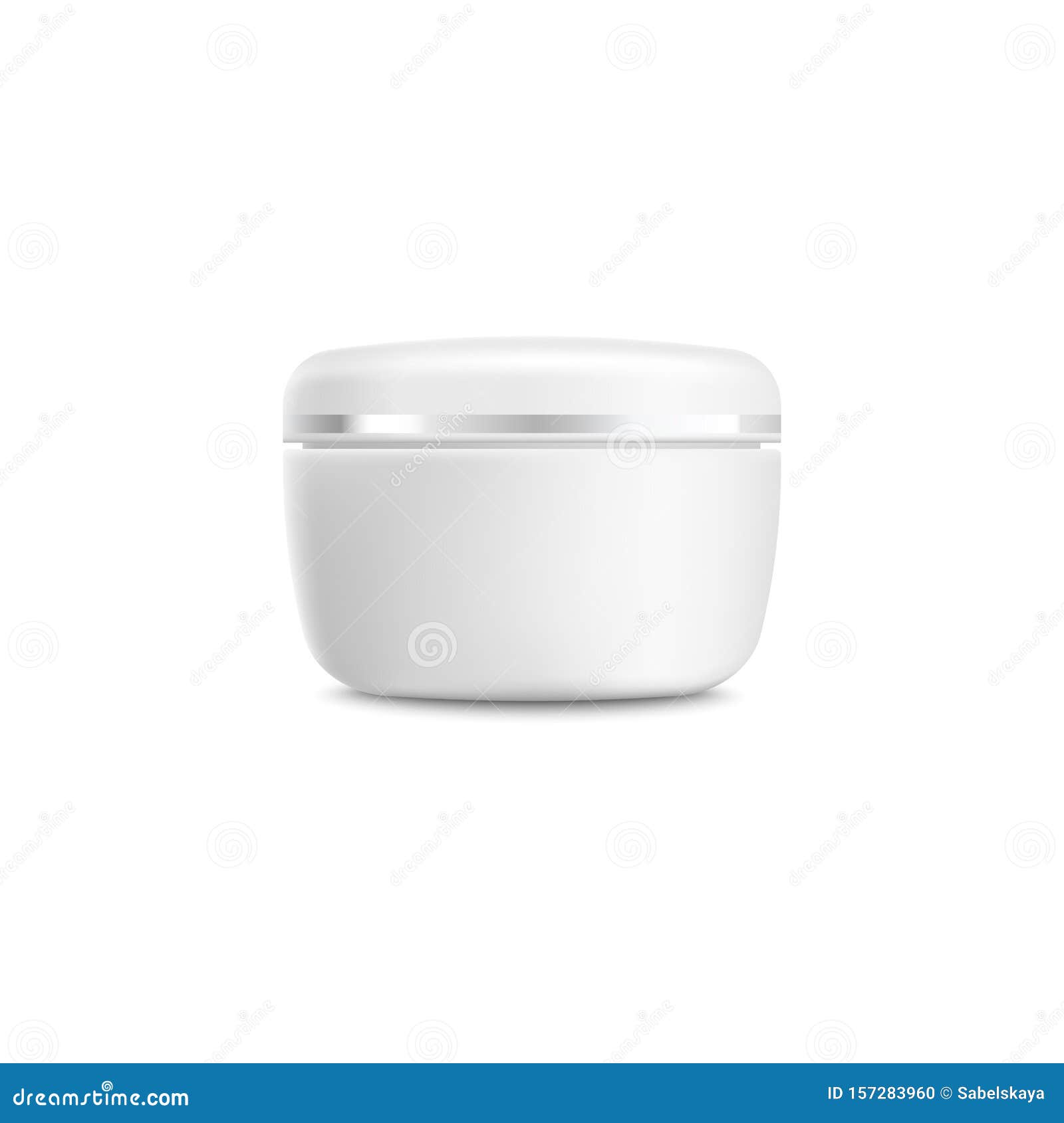 Download Face Cream Mockup Isolated On White Background Stock Vector Illustration Of Clean Matte 157283960