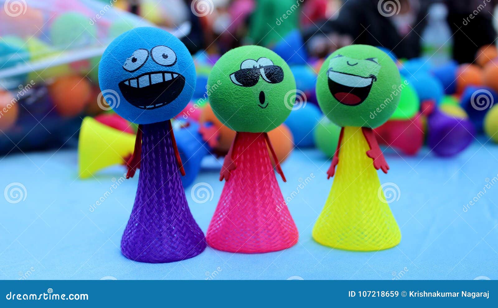 Face expression of toys stock image. Image of face, green 107218659