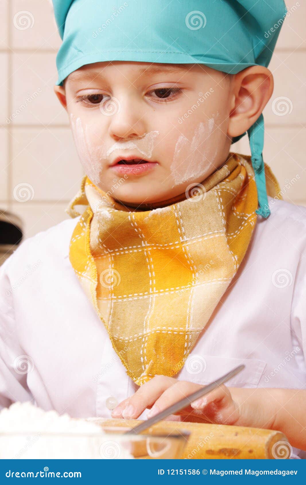 Face in flour stock photo. Image of selective, vertical 12151586