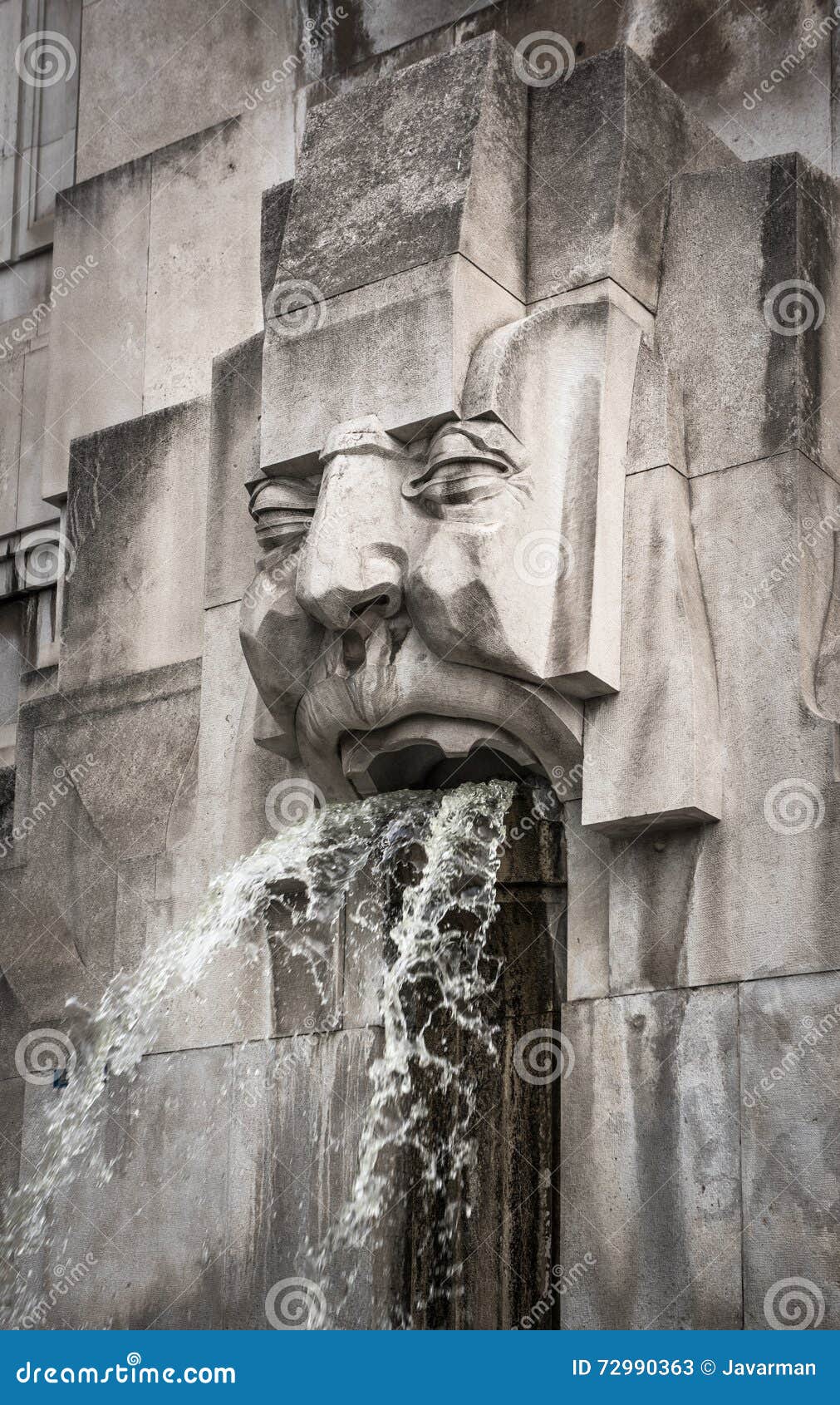 face fountain, milano centrale station, milan, italy