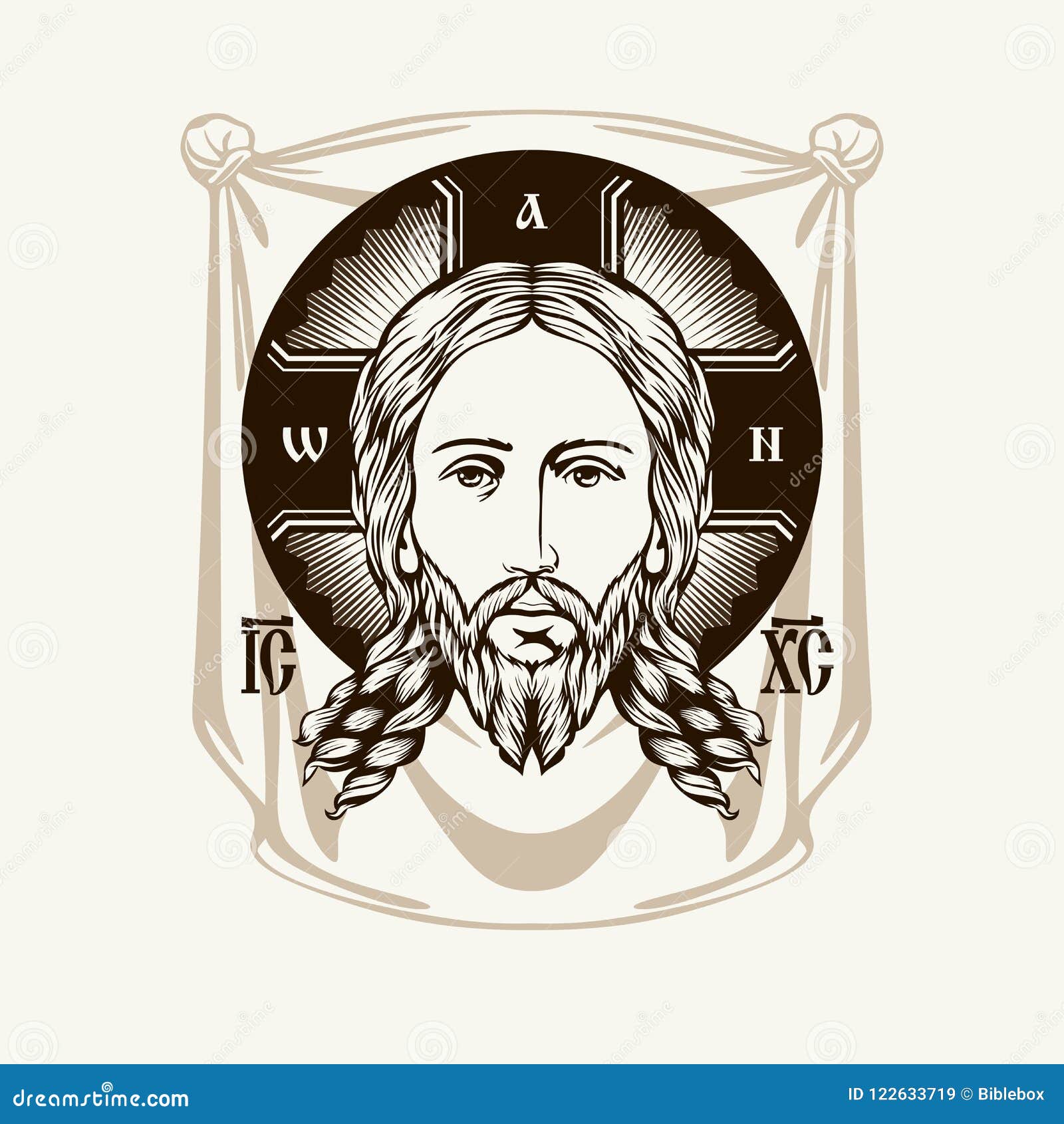 Face Of Jesus Crist Royalty-Free Illustration | CartoonDealer.com ...