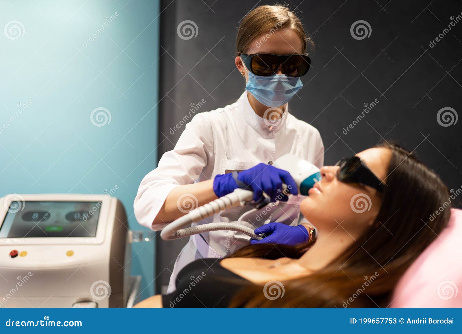 Face Laser Hair Removal Procedure. Stock Image Image of hair, removal