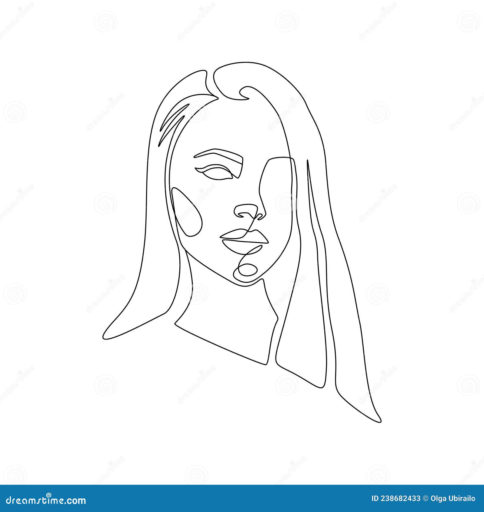 Abstact line art face. Line drawing woman face. Single Line Face Art, Minimalist Woman Line Drawing, Simple Art Female Face, Woman Drawing