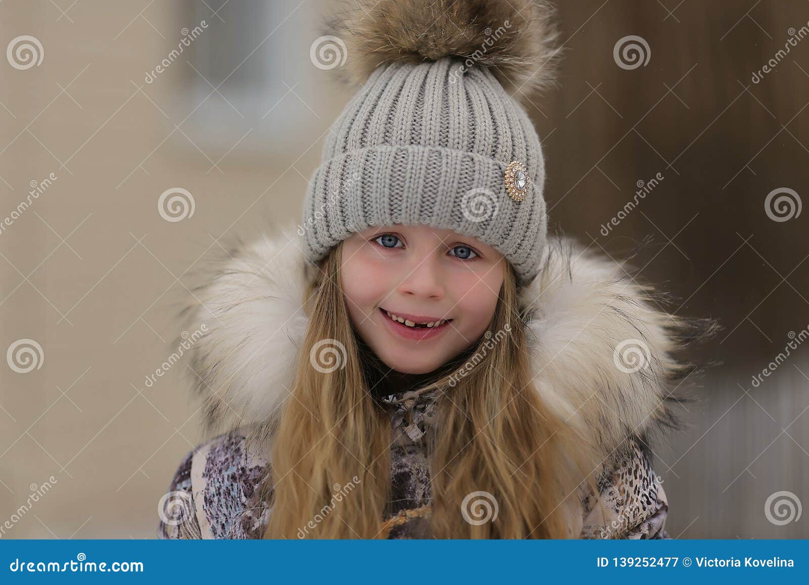 Happy Toothless Girl Portrait Stock Image - Image of holiday, people ...