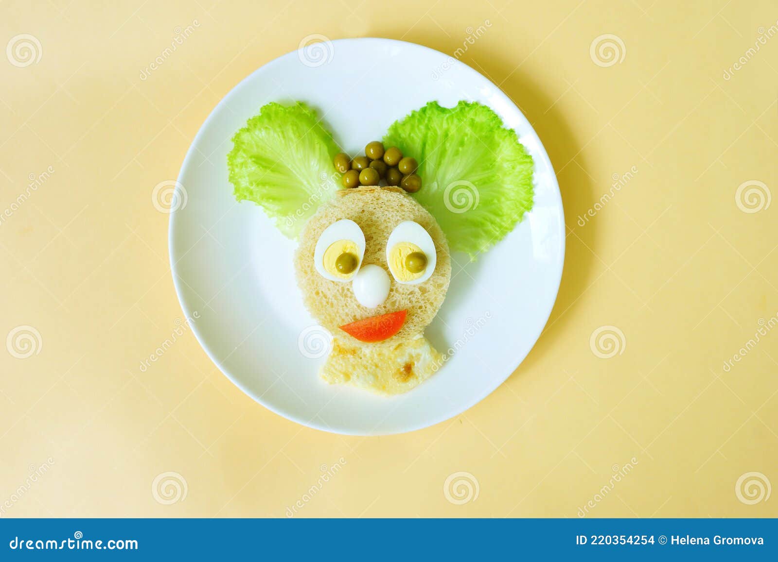 Face Made of Food. Funny Dish for Kids. Creative Idea for Breakfast. Lunch Time Stock Photo - Image of food, eggs: 220354254 Face Made of Food. Funny Dish for Kids. Creative Idea for Breakfast. Lunch Time Stock Photo - Image of food, eggs: 220354254