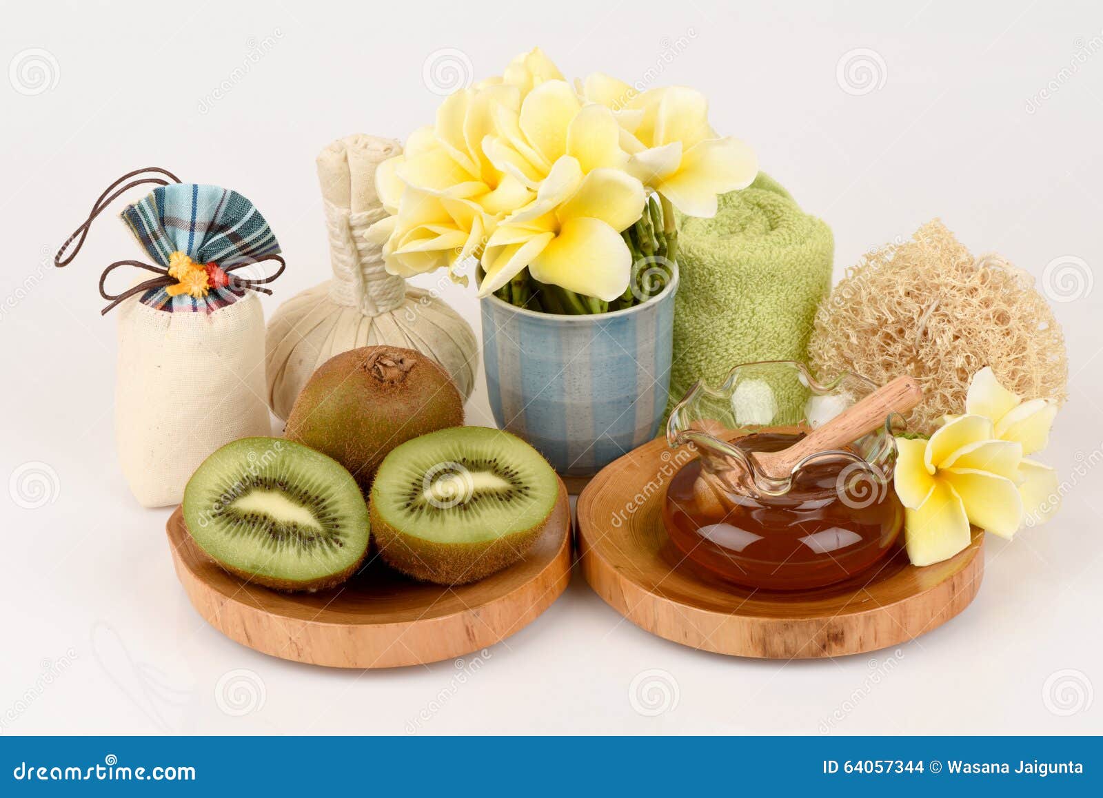 Download Face Mask With Kiwi Fruit And Honey Stock Photo Image Of Home Herbs 64057344 Yellowimages Mockups