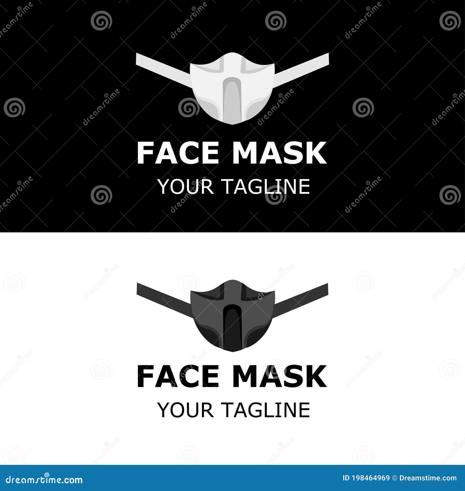 Face mask logo stock vector. Illustration of defense 198464969