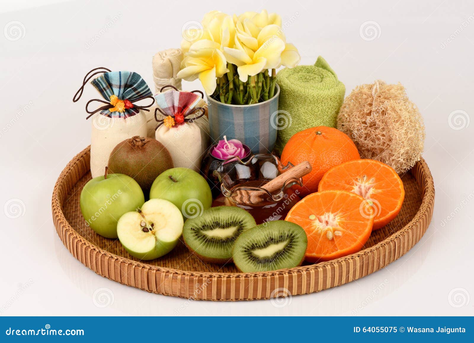Download Face Mask With Orange Kiwi Apples And Honey Stock Image Image Of Face Fruit 64055075 Yellowimages Mockups