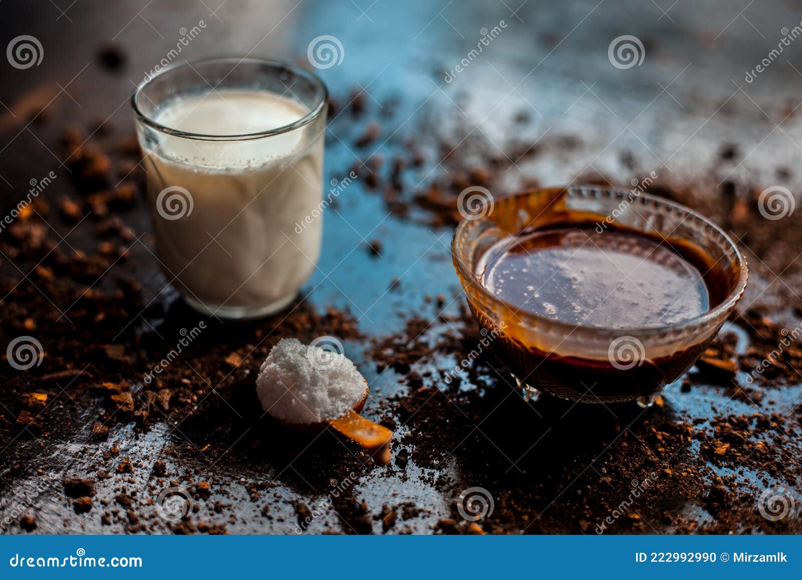 face mask to protect face from harmful radicals consisting of some chocolate, mlik and some sea salt. shot of face mask with raw c