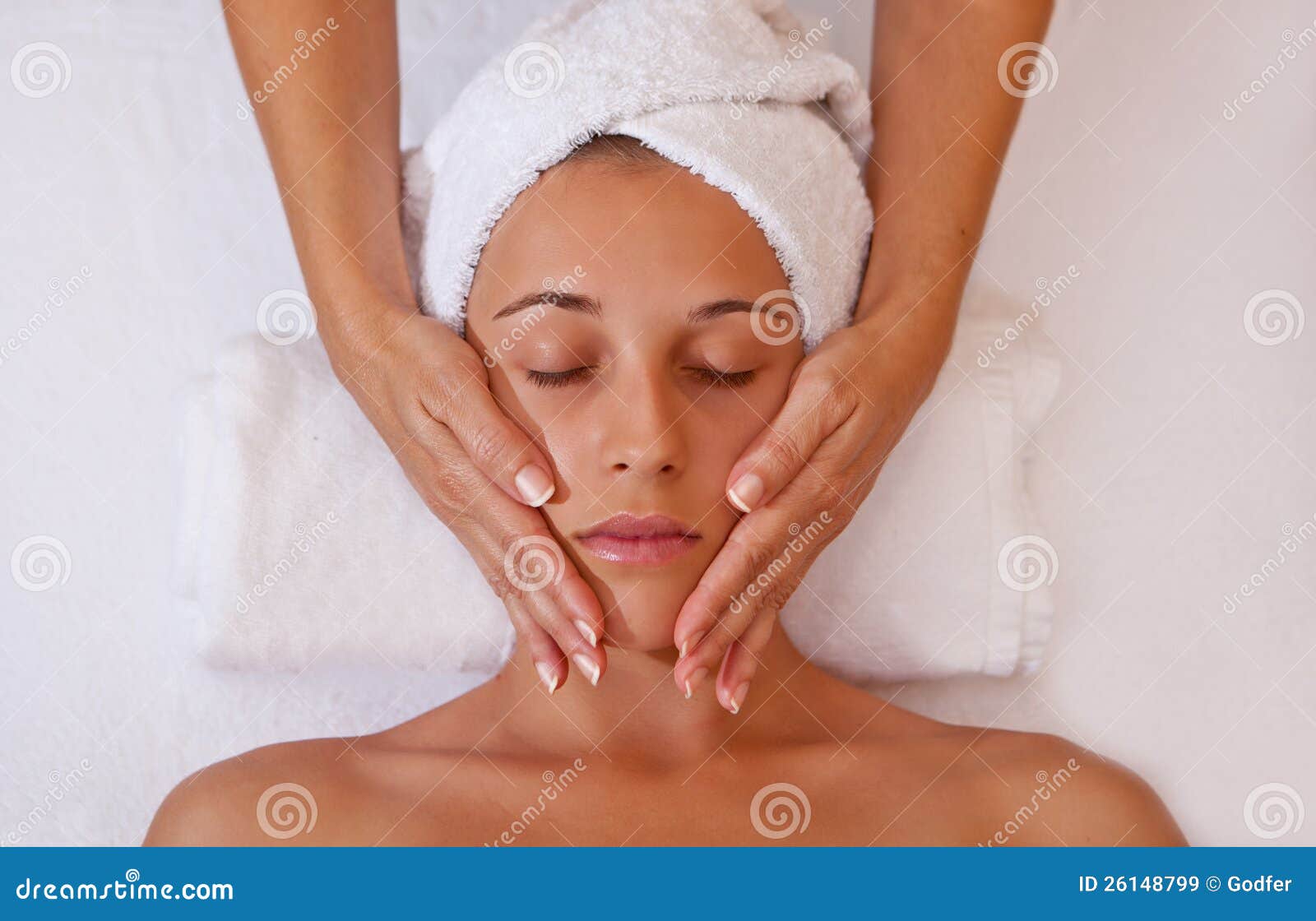 Face massage stock image. Image of beautician, head, bodycare 26148799