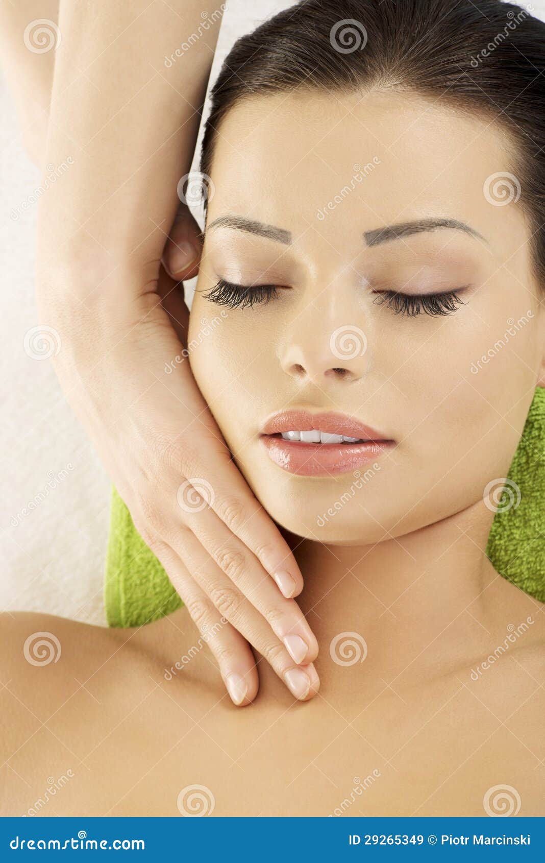 Face Massage Therapy at Spa Saloon Stock Image Image of