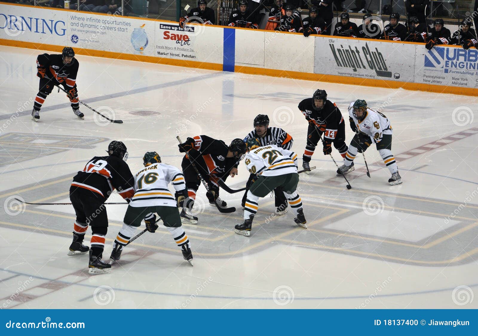 Face Off in Ice Hockey Game Editorial Image Image of equipment