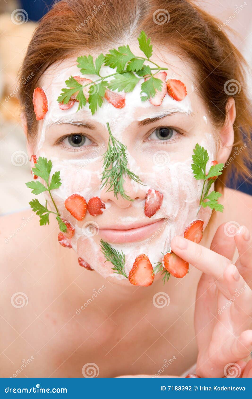 Face pack stock photo. Image of people, fruit, relaxation - 7188392