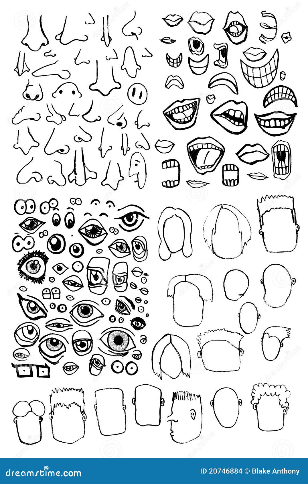 Face Parts Stock Images - Image: 20746884