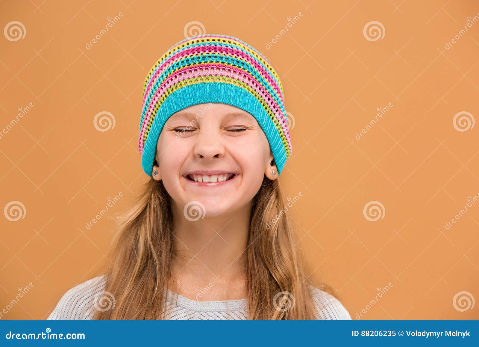 The Face of Playful Happy Teen Girl Stock Image - Image of attractive ...