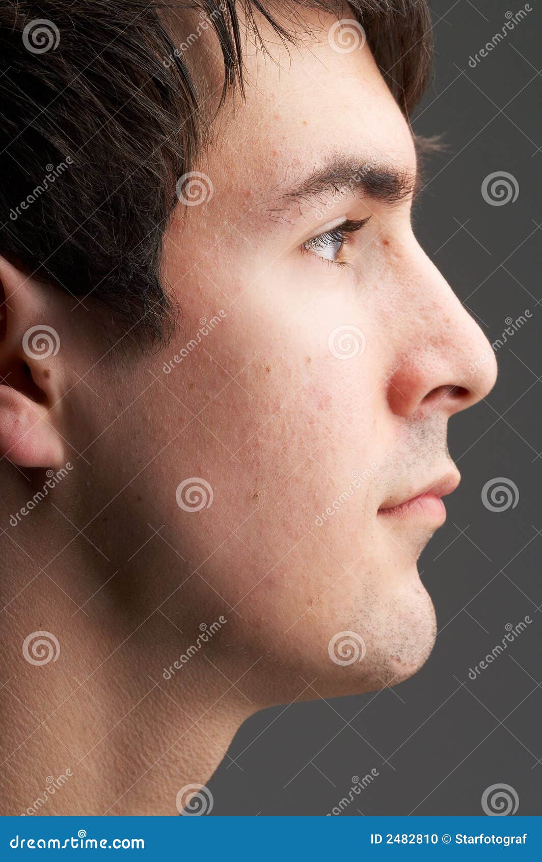 Face in profile stock photo. Image of dark, eyes, male - 2482810
