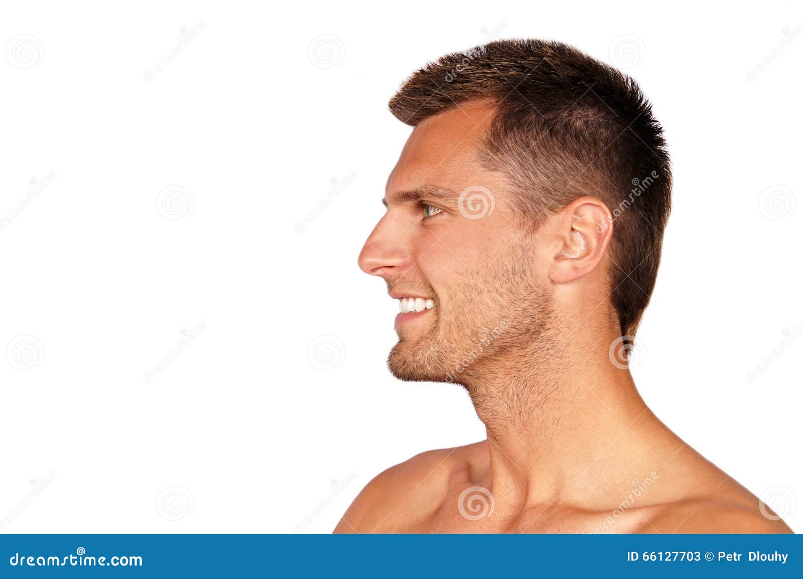 Face Profile Stock Image Image Of Sportive Young Write