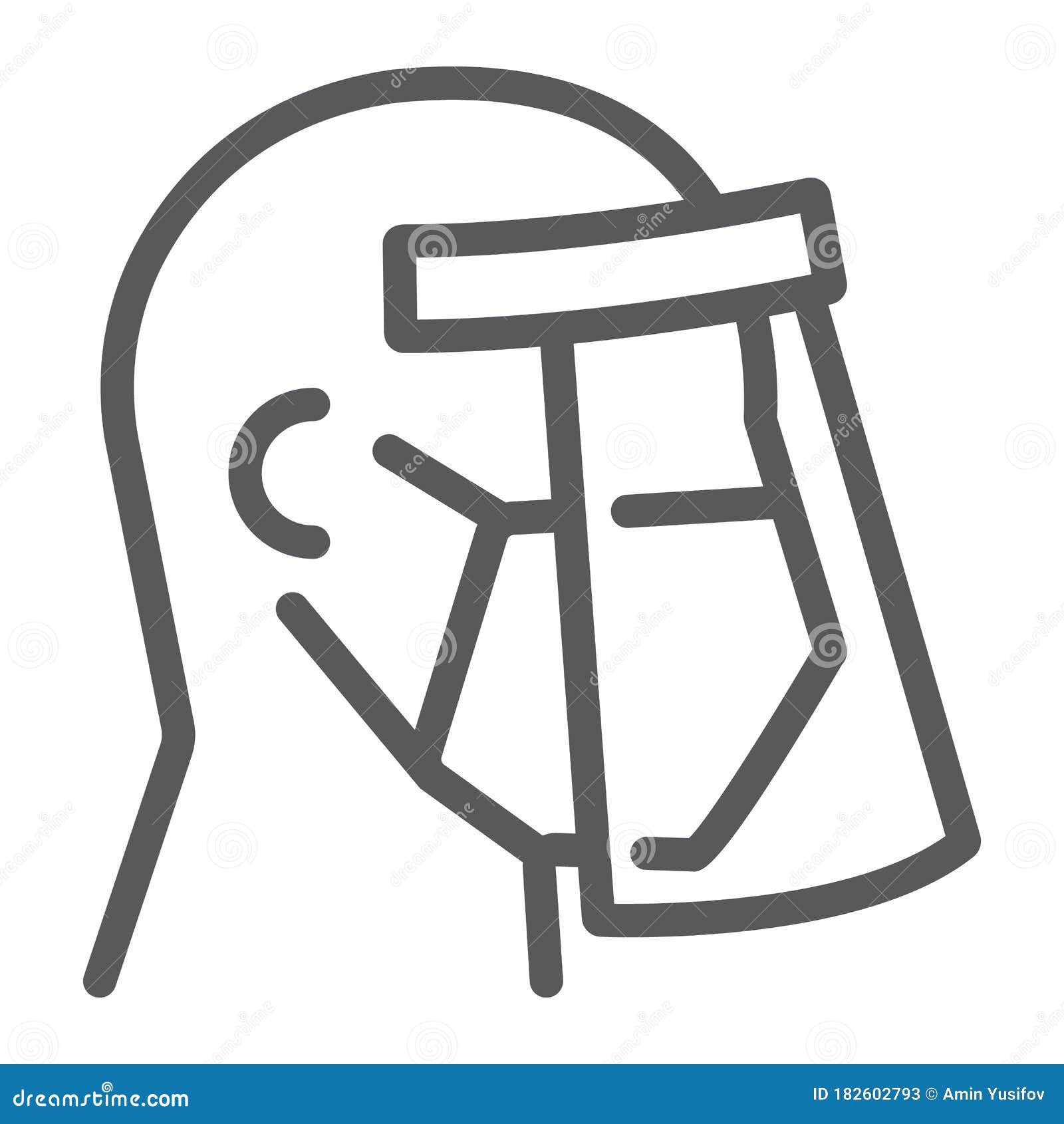 Face Shield Mask Icon. Face Glasses Eye Protection Safety Vector