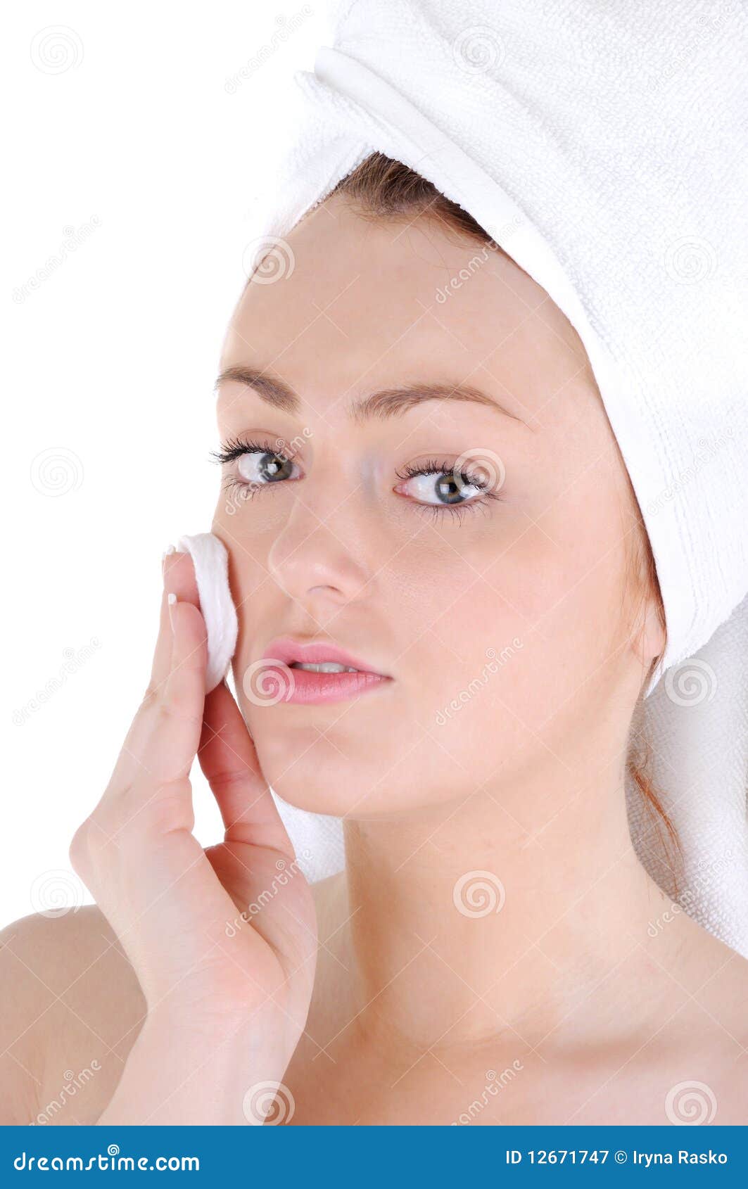 Face skin cleaning stock image. Image of people, cleaning 12671747