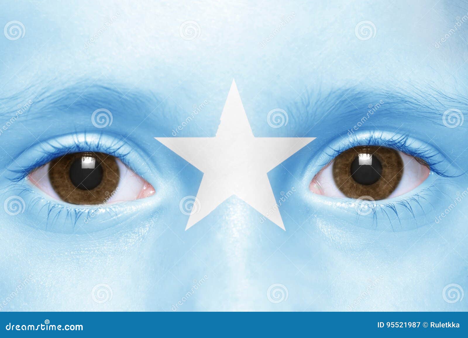 face with somali flag
