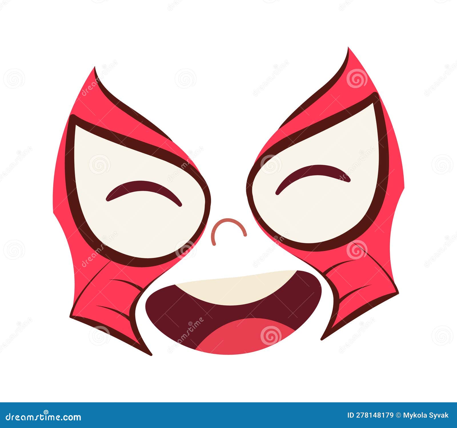 Face Superhero Painting Mask Stock Vector Illustration of face