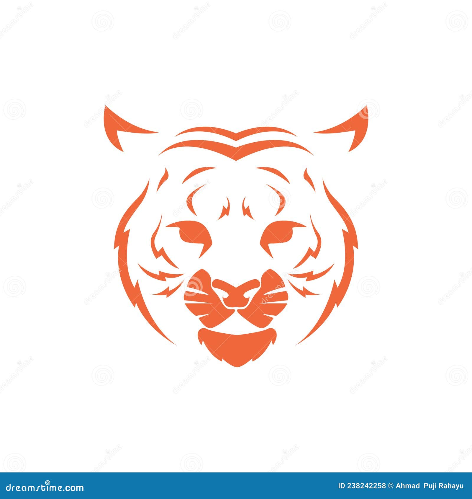 face tiger modern  logo   graphic  icon  creative idea