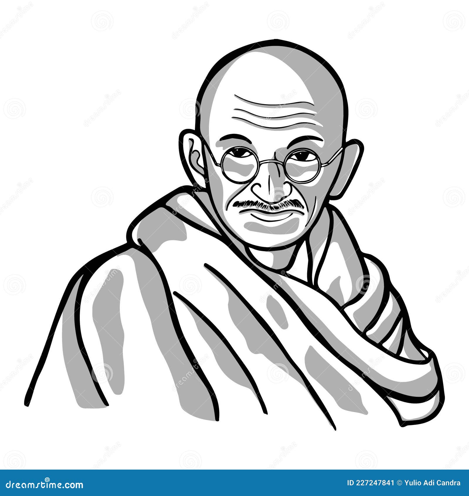 Gandhi Drawing by Ayan Ghoshal - Pixels