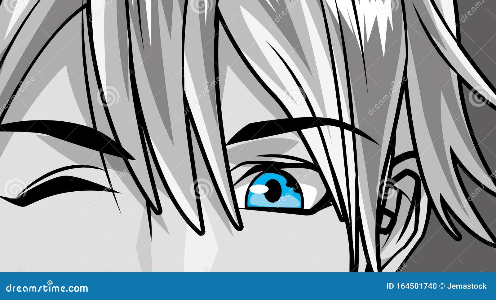 Download Anime Fire Blue Royalty-Free Stock Illustration Image