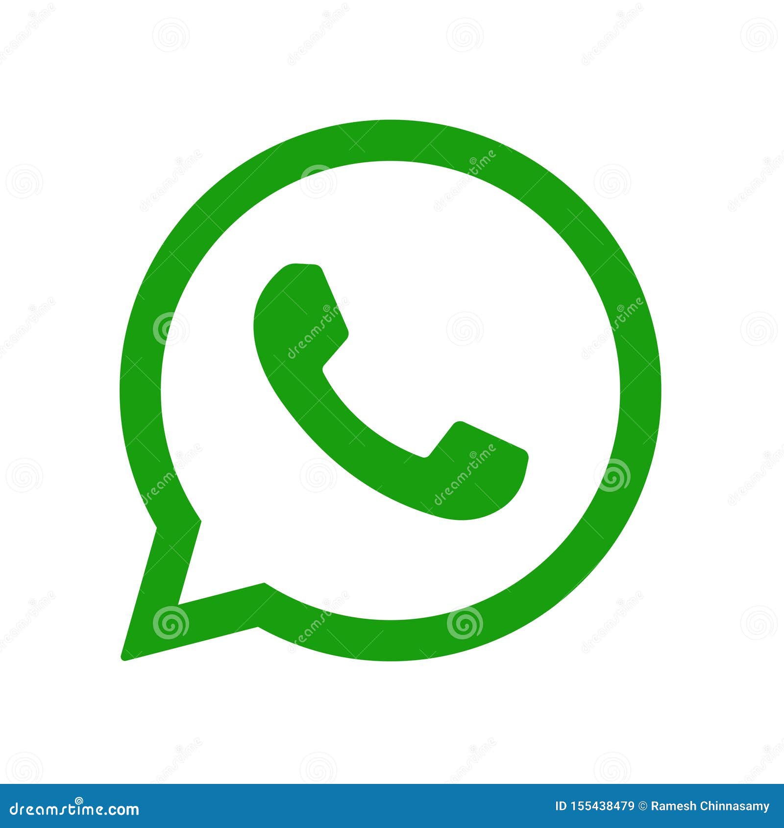 Whatsapp Social Media Icon Button Editorial Stock Image - Illustration