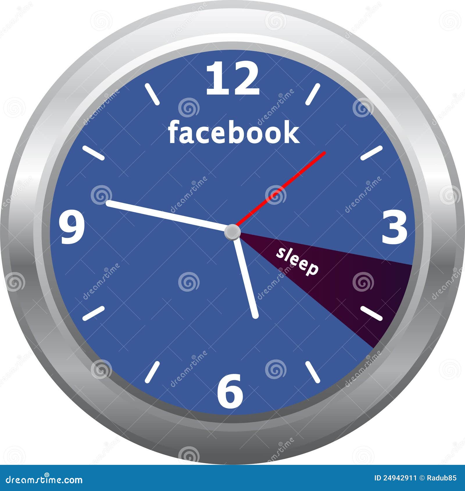 Facebook Clock editorial photo. Illustration of friend 24942911