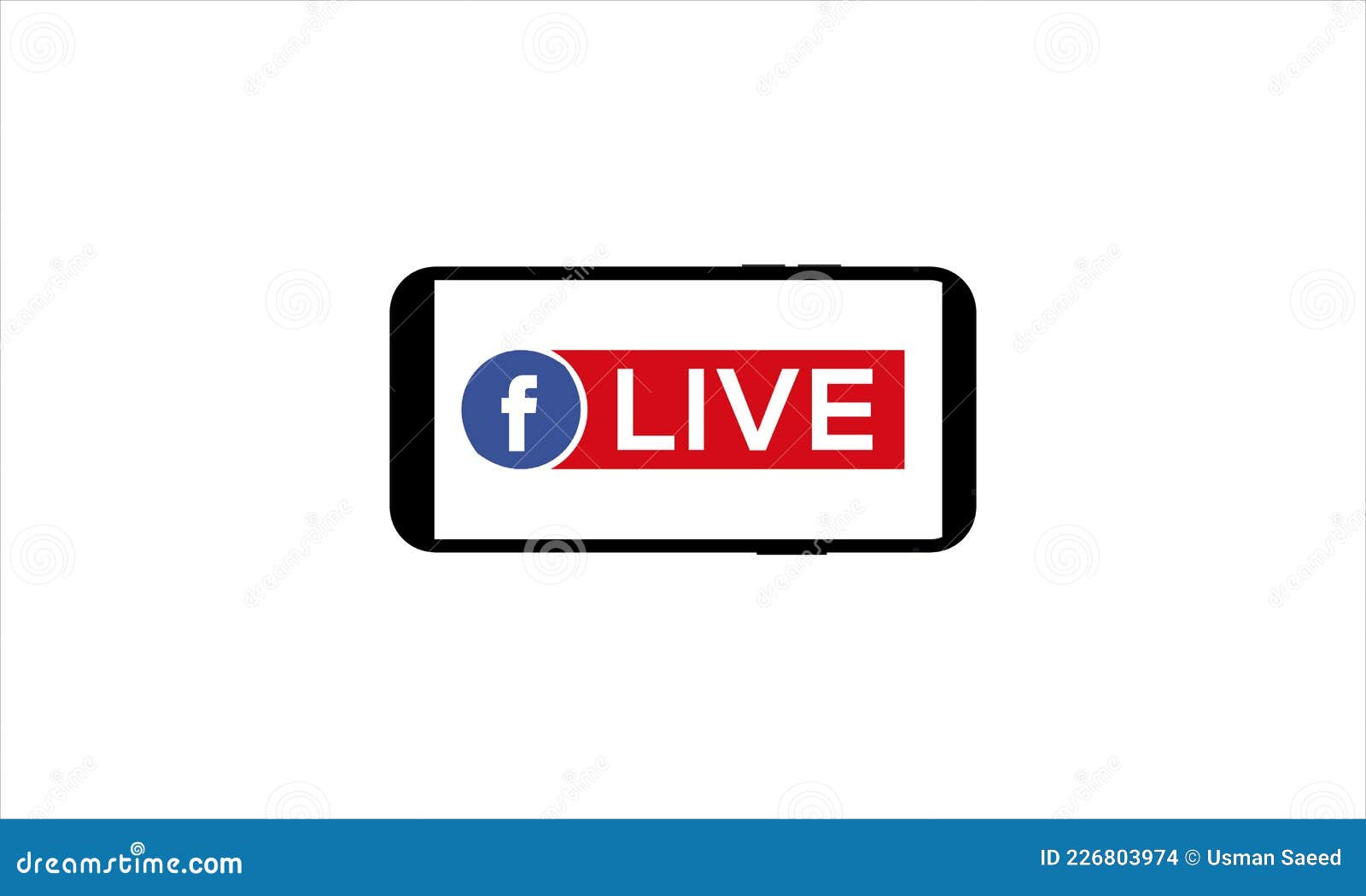 Facebook Live Icon логотип на экране телефона и планшетный компьютер значок  логотип дизайн вектор иллюстрация Редакционное Стоковое Изображение -  иллюстрации насчитывающей форма, икона: 226803974