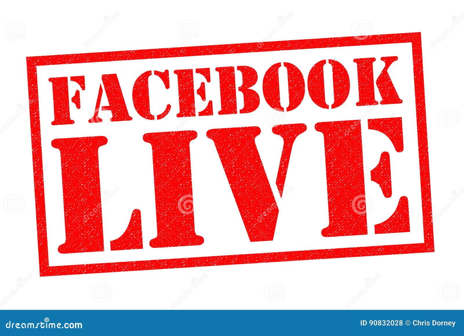 Facebook Live Editorial Stock Photo Illustration Of Button 90832028