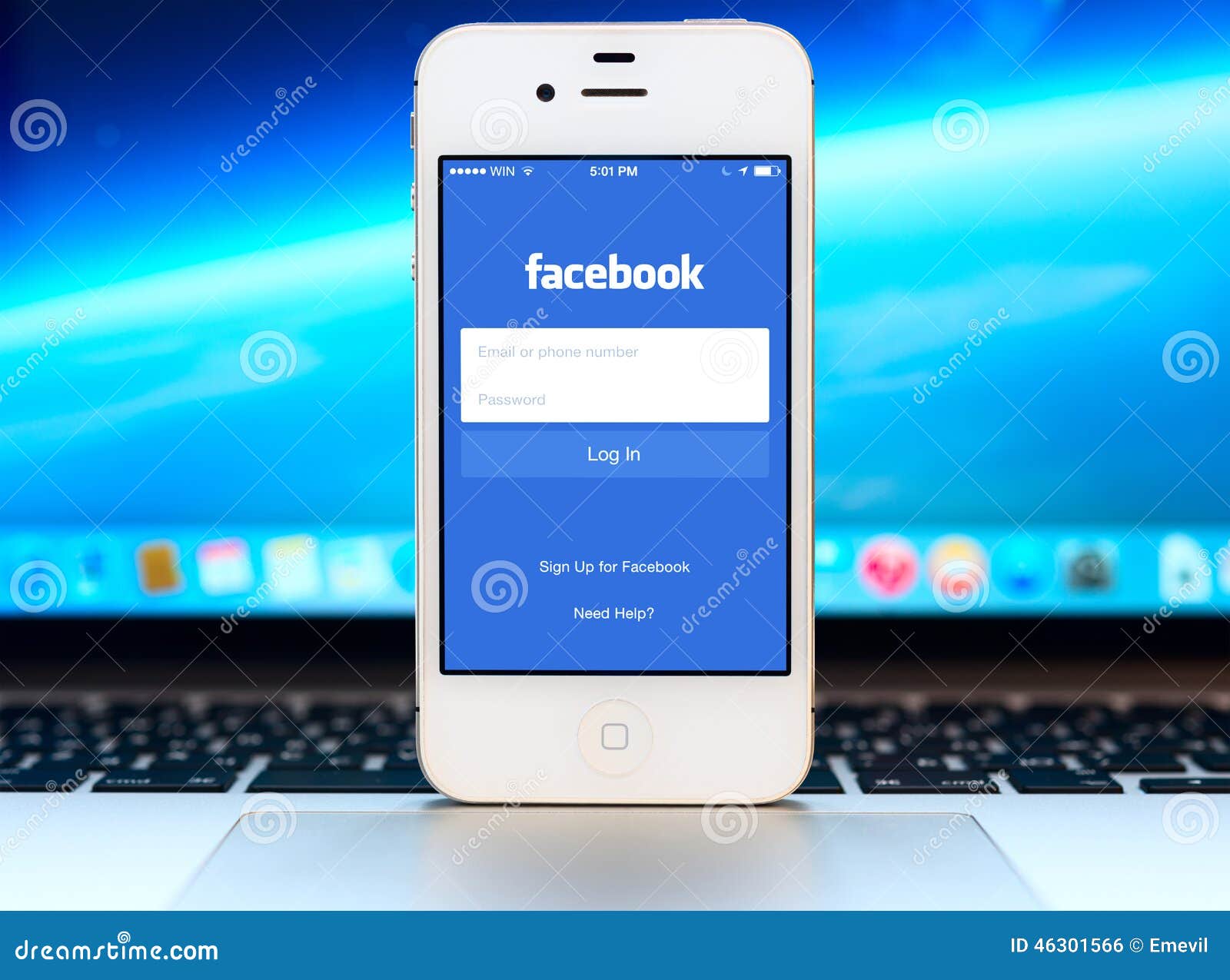 Facebook Login Page On Apple Iphone Display Editorial Photo Image Of Media Digital