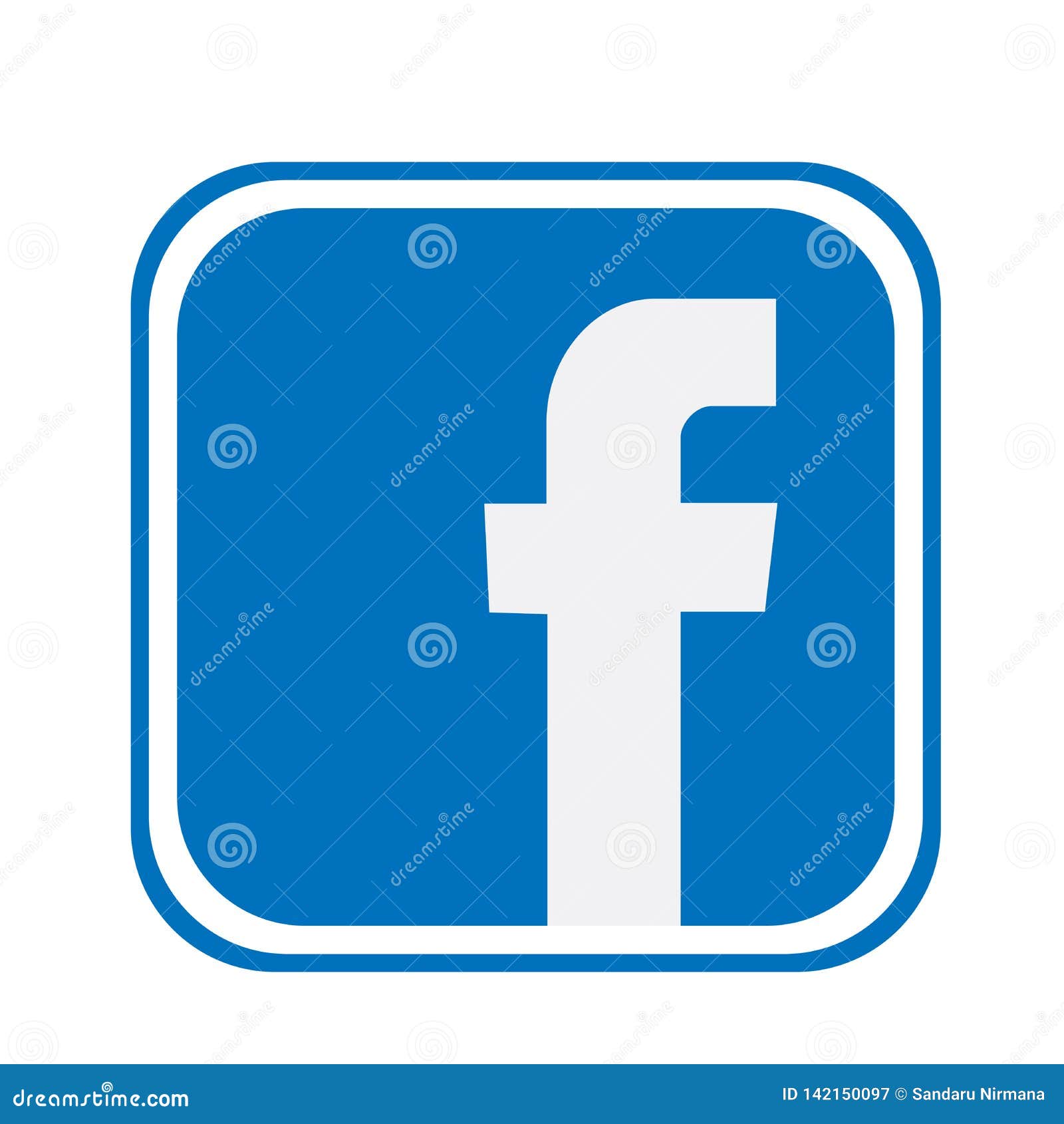 Facebook Logo Icon Vector Illustrations On White Background Editorial Photography Illustration Of Blog Logo