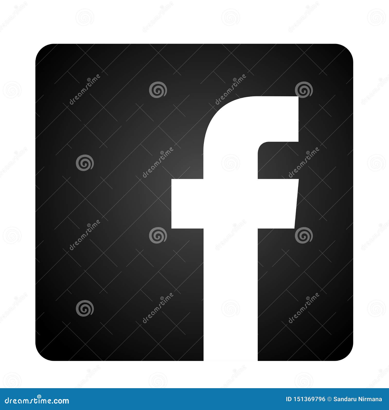 Facebook Logo Icon Vector Illustrations on White Background Editorial Photo Illustration of
