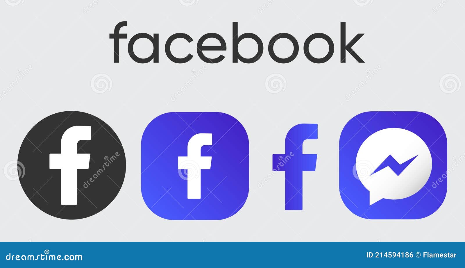 Facebook Logo Icon Facebook Vector Illustrations on White Background