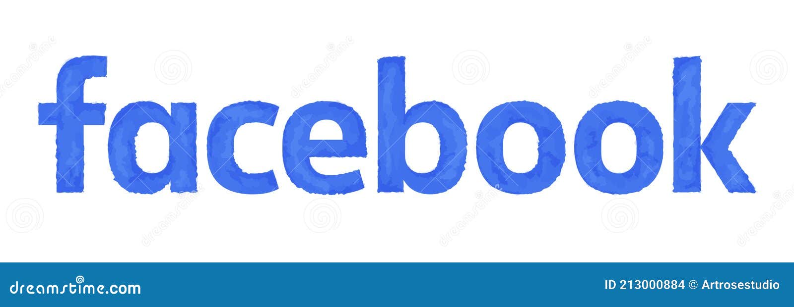 Facebook Logo In Watercolor Design Vector Illustration Editorial Stock Image Illustration Of Illustrative Network