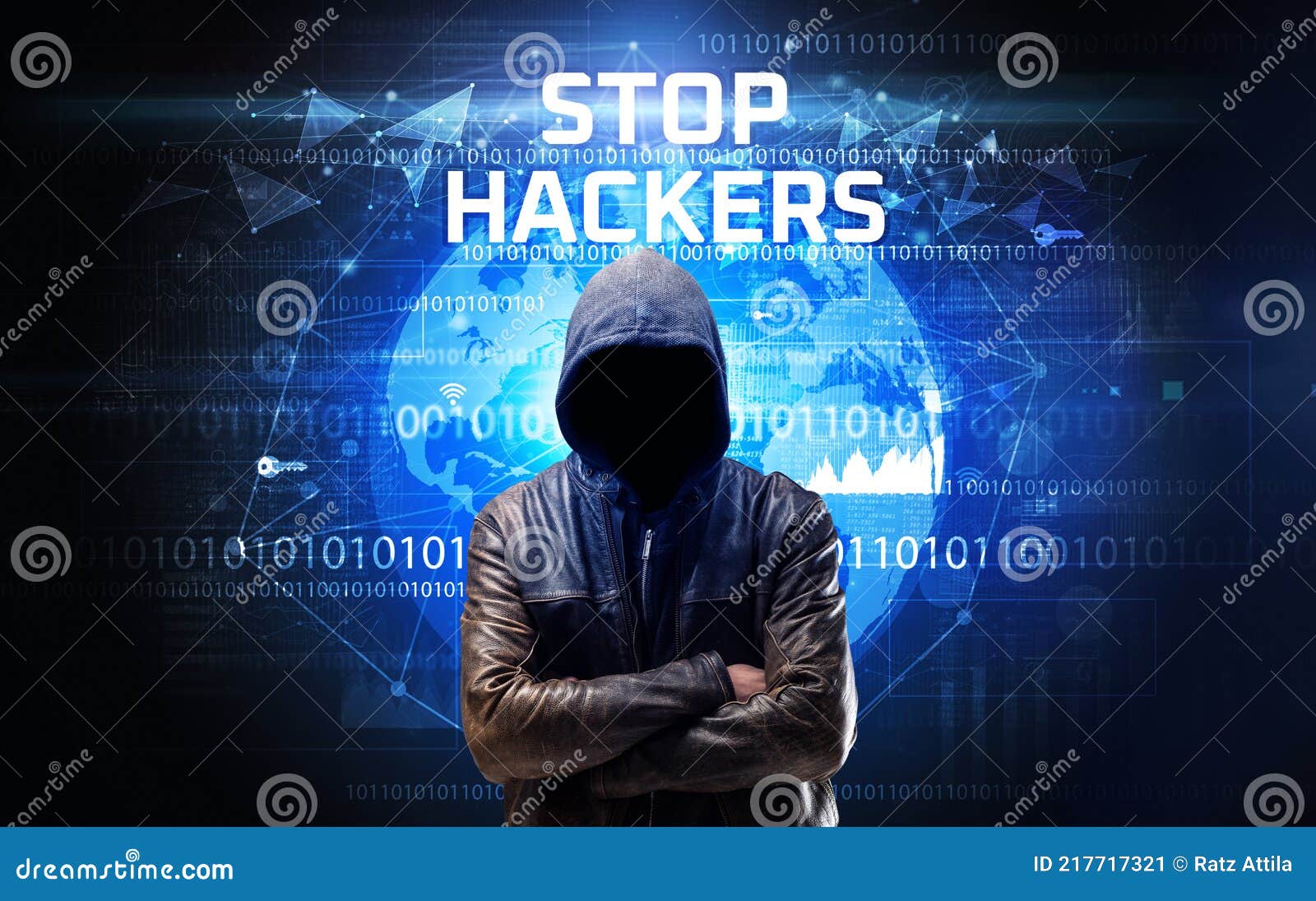 Faceless Hacker at Work, Security Concept Stock Image Image of hidden, dangerous 217717321